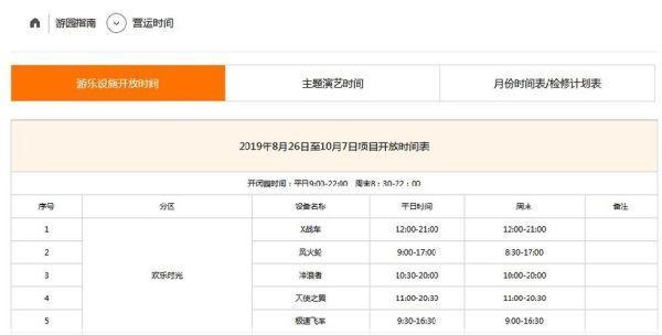 北京欢乐谷营业时间欢乐谷节假日几点营业