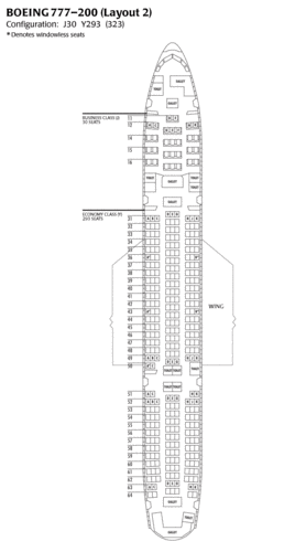 波音777座位图波音777座位分布